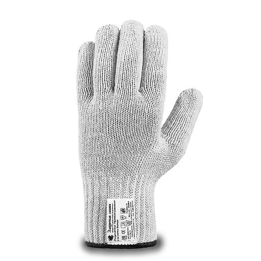 Рабочие перчатки трикотажные «Супер люкс» без ПВХ 7,5 класс вязки (70% хлопок, 30% полиэфир) белый, арт.21 фото 2