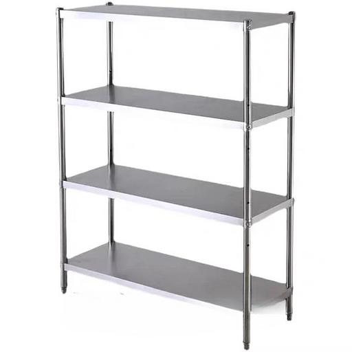 Стеллаж 150 см 4-х ярусный из нержавеющей стали фото 1