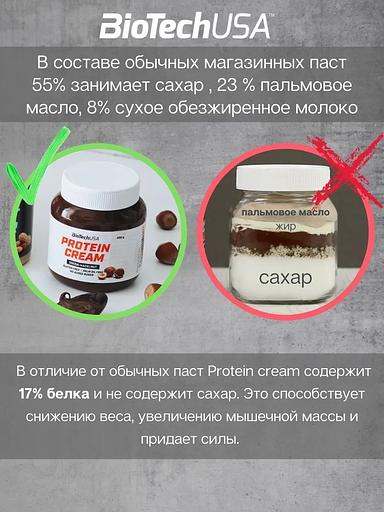 Шоколадная паста с протеином Protein Cream 200 г какао-фундук ОПТ фото 4