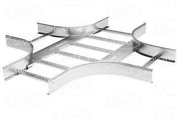 Х-ответвитель 80х600 R-300 фото 1