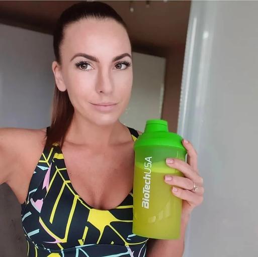 Шейкер Biotech USA WAVE 600 мл зеленый ОПТ фото 5