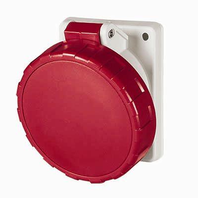 Розетка панельная с наклоном IP67 32А 3P+E 400В фото 1