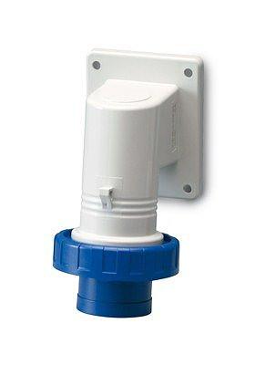 Вилка панельная с наклоном IP44 16А 3P+E 400В фото 1