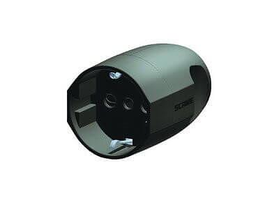 Розетка кабельная, бытовая с центральным вводом кабеля. Белая. IP20 16А 2P+E 230В фото 1