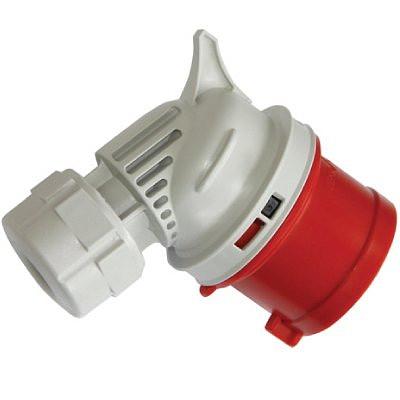 Вилка кабельная угловая IP44 16A 3P+E+N 400В фото 1