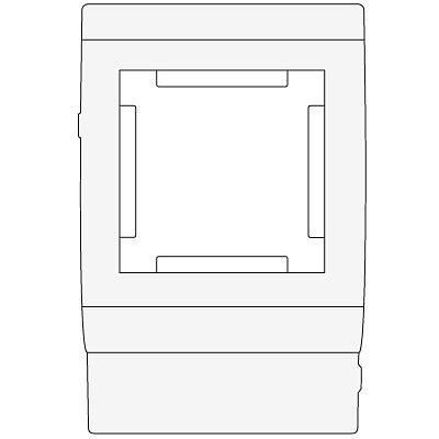 PDA-45N 80 Рамка-суппорт под 2 модуля 45x45 мм фото 1