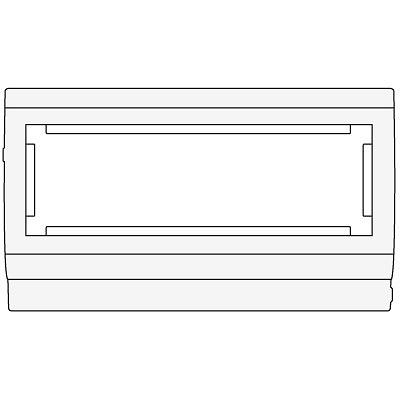 PDA3-45N 100 Рамка-суппорт под 6 модулей 45х45 мм фото 1