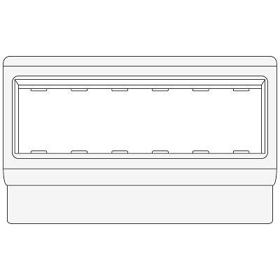 PDA-3BN 120 Рамка-суппорт под 6 модулей "BRAVA" фото 1