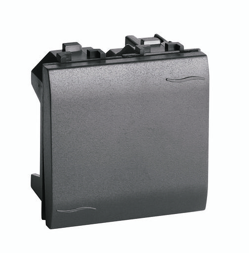 Двухполюсный выключатель, черный, 2мод. фото 1