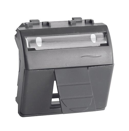 Адаптер для информационных разъемов R&M, черный, 2мод. фото 1