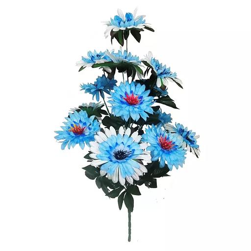 Цветочная композиция астр с георгинами 13 голов (2 вида 7+6) 80см 006-405+400 фото 1