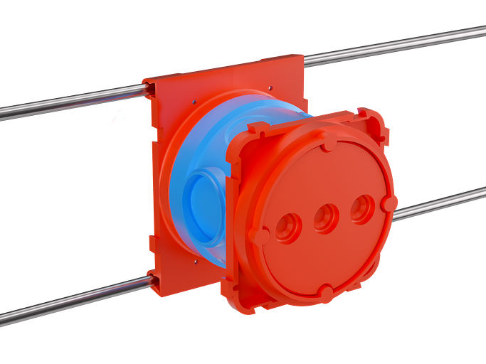 Универсальная установочная коробка для заливки в бетон,90х71,h74 фото 1
