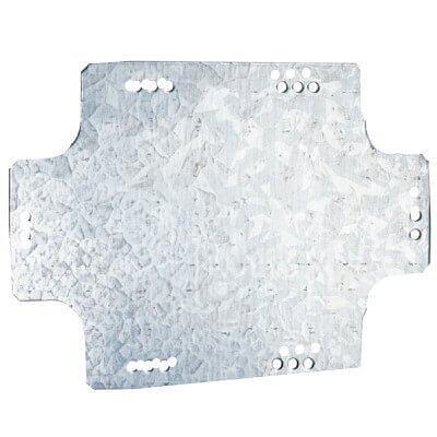 Монтажная пластина из оцинк. стали 161х121х1,3мм, для коробок 190х140мм фото 1