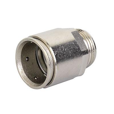 Муфта труба-коробка д.63мм, IP66/IP67, М63х1,5, никелированная латунь фото 1