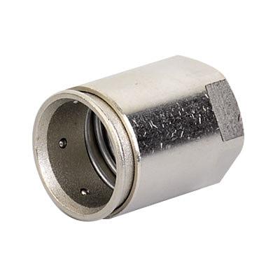 Муфта труба-коробка д.40мм, IP66/IP67, М40х1,5, внутренняя резьба, никелированная латунь фото 1