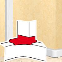 Угловой отвод для кабель-канала 80х35/80х50 фото 1