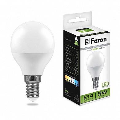 Лампа светодиодная LB-550 (9W) 230V E14 4000K G45 фото 1