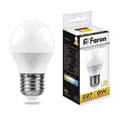 Лампа светодиодная LB-550 (9W) 230V E27 2700K G45 фото 1