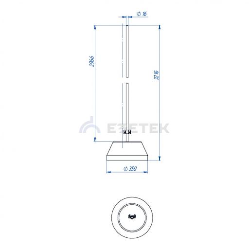 Молниеотвод на утяжелителе СМу-3/1 фото 2