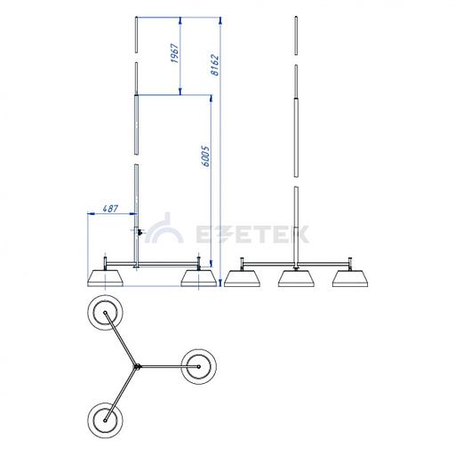 Молниеотвод на треноге с утяжелителями СММПт-8/1 фото 2
