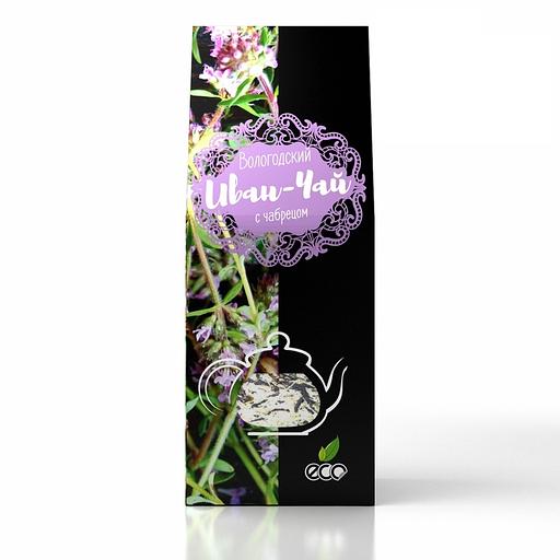 Иван-чай в сувенирной упаковке «Вологодский» с чабрецом, 50 г ОПТ фото 1