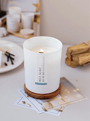 Свеча ароматическая Aesthete home «Blue Agave&Cacao» 250 мл ОПТ фото 1