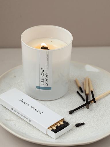 Свеча ароматическая Aesthete home «Blue Agave&Cacao» 250 мл ОПТ фото 2
