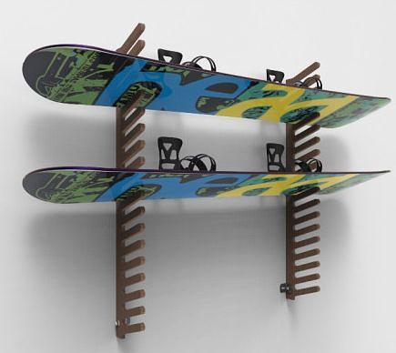 Вешалка для сноубордов эконом 1-18 опт фото 2