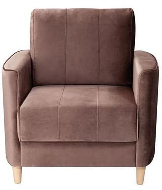 Кресло велюровое пастельно-фиолетового цвета фото 1