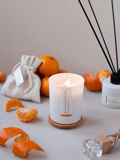 Свеча ароматическая Aesthete home «NY Mandarin» 250 мл ОПТ фото 2