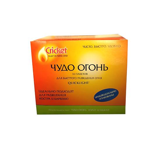 Чудо Огонь «Quicklight» для быстрого разведения огня 16 пакетов опт фото 1