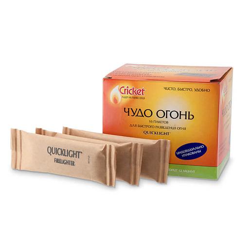 Чудо Огонь «Quicklight» для быстрого разведения огня 16 пакетов опт фото 2