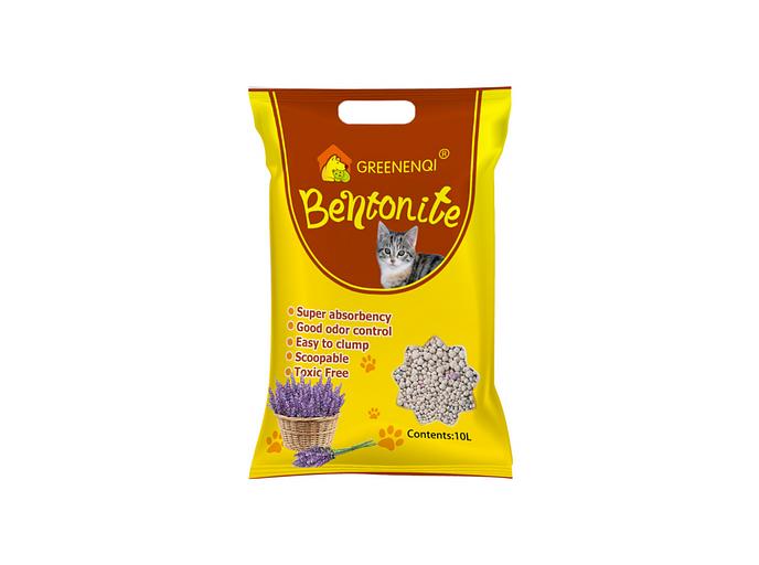 Наполнитель комкующийся для кошачьего туалета с ароматом лаванды ENQI 10 л фото 1