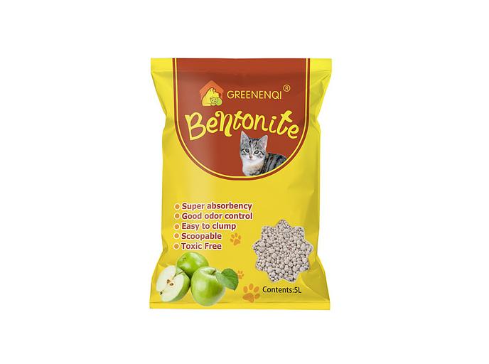 Наполнитель комкующийся для кошачьего туалета с ароматом яблока ENQI 5 л фото 1