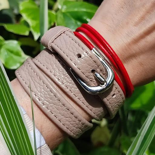 Браслет «Мацеста» цвета пудра ОПТ фото 1