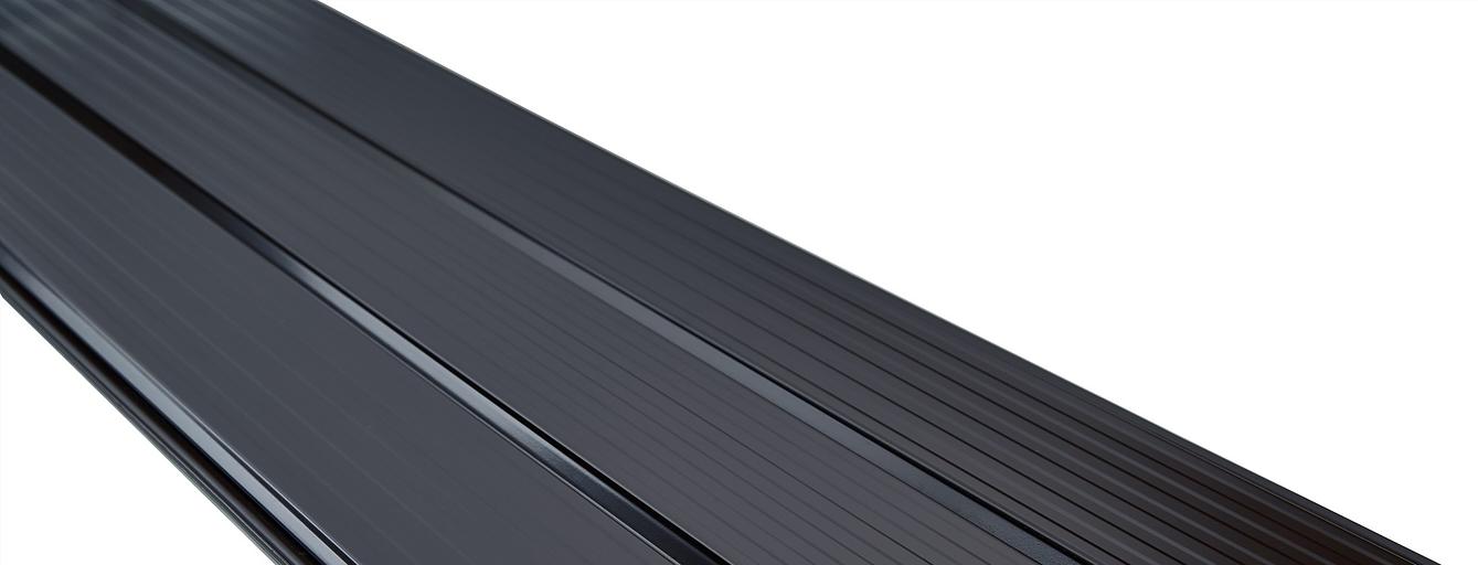 Metal siding “Triple soffit with corrugation” color RAL 7024 ECO фото 1