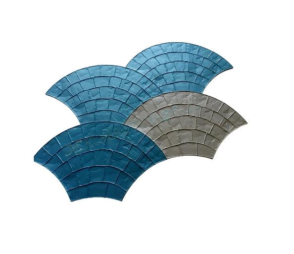 Форма для печатного бетона «Европейский веер» фото 1