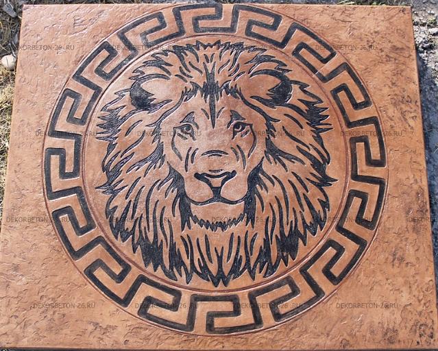 Форма для печатного бетона «Лев» фото 2