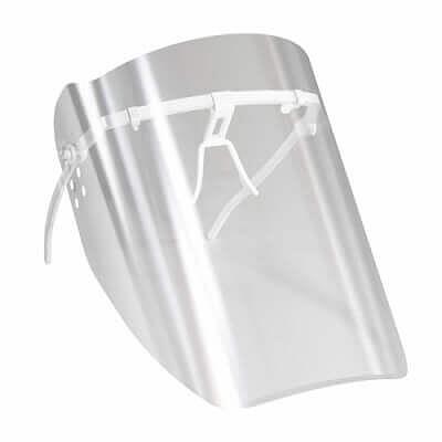 Маска пластмассовая прозрачная для защиты лица врача-стоматолога, Опт фото 1