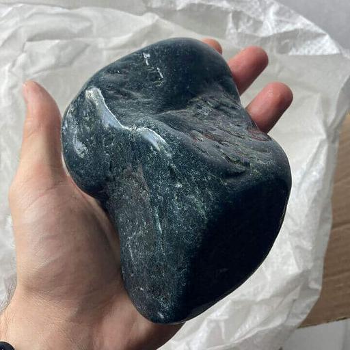 Премиум камни для бани и сауны Нефрит шлифованный 100-150 мм фото 1