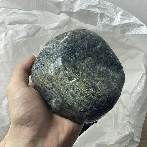 Премиум камни для бани и сауны Нефрит шлифованный 100-150 мм фото 3