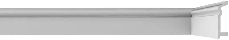 Плинтус напольный Format 08008DF 2000х110х125 мм, белый ОПТ фото 2