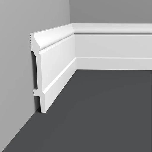 Плинтус напольный Format 12009DF 2000х110х125 мм, белый ОПТ фото 3