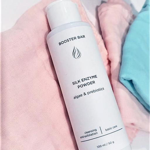 Энзимная пудра для умывания Booster bar «Silk Enzyme Powder» 100 мл ОПТ фото 2