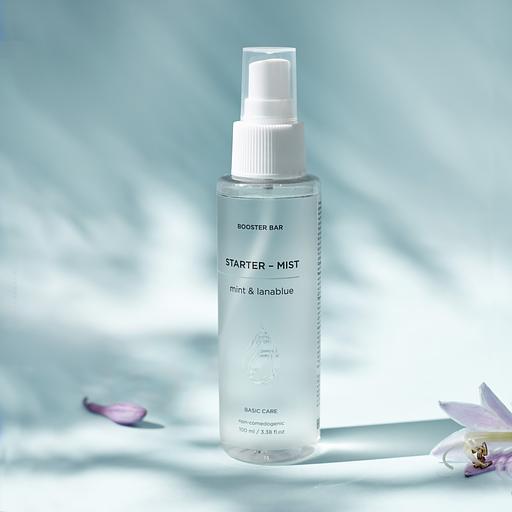 Тонер-мист с мятой и голубыми водорослями Booster bar «Mint&Lanablue Starter-Mist» 100 мл ОПТ фото 1