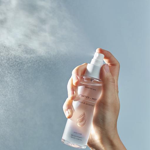Тонер-мист с мятой и голубыми водорослями Booster bar «Mint&Lanablue Starter-Mist» 100 мл ОПТ фото 4