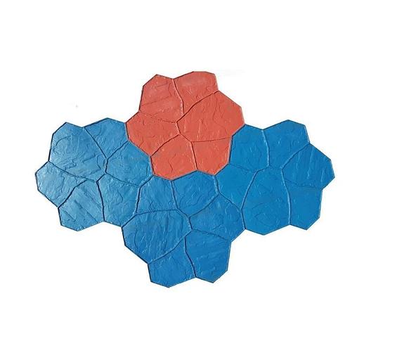 Форма для печатного бетона «Мексиканский камень» фото 1