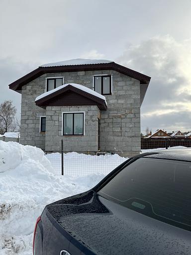 Металлический сайдинг «Евробрус с тиснением» цвет Printech CEDAR 3D фото 2