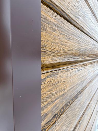 Металлический сайдинг «Евробрус с тиснением» цвет Printech CEDAR 3D фото 4