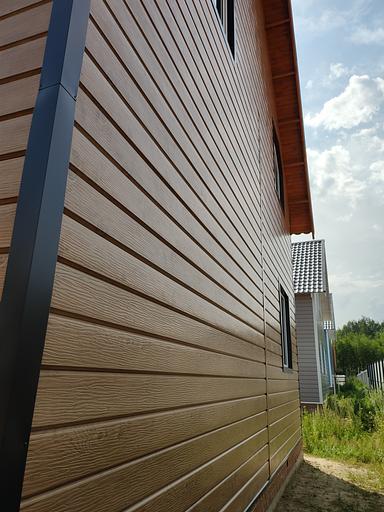 Metal siding “Eurobeam with embossing” color Printech LOG 3D фото 4